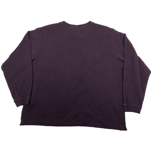 Consensus Sweater Sweatshirt Purple Ribbed V-Neck XL Mens Pullover Cotton Preppy - Picture 5 of 12